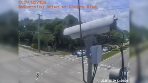 Traffic Cam Plantation: University Drive at Cleary Blvd