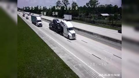 Traffic Cam Canaveral Acres: I-95 @ MM 203.8 NB