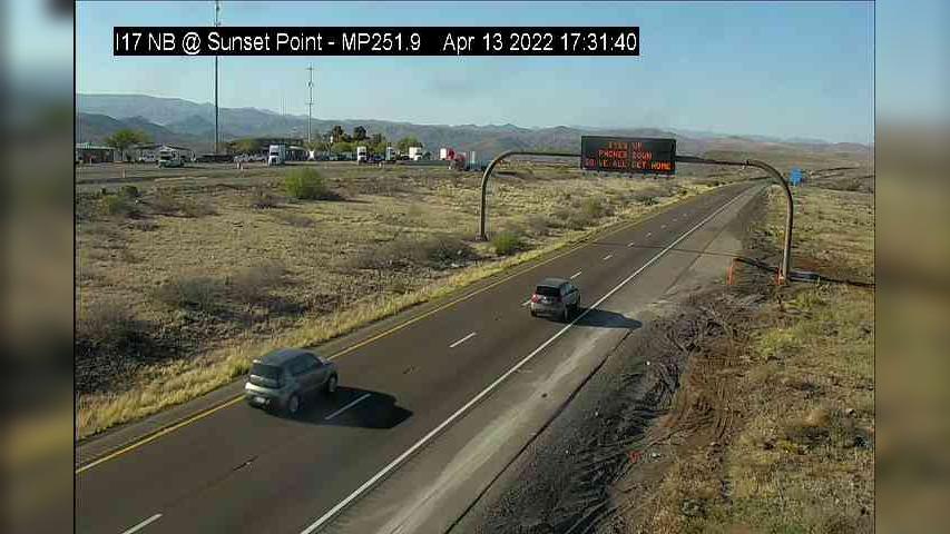 Traffic Cam Bumble Bee › North: I- NB . @Sunset Point - DMS-