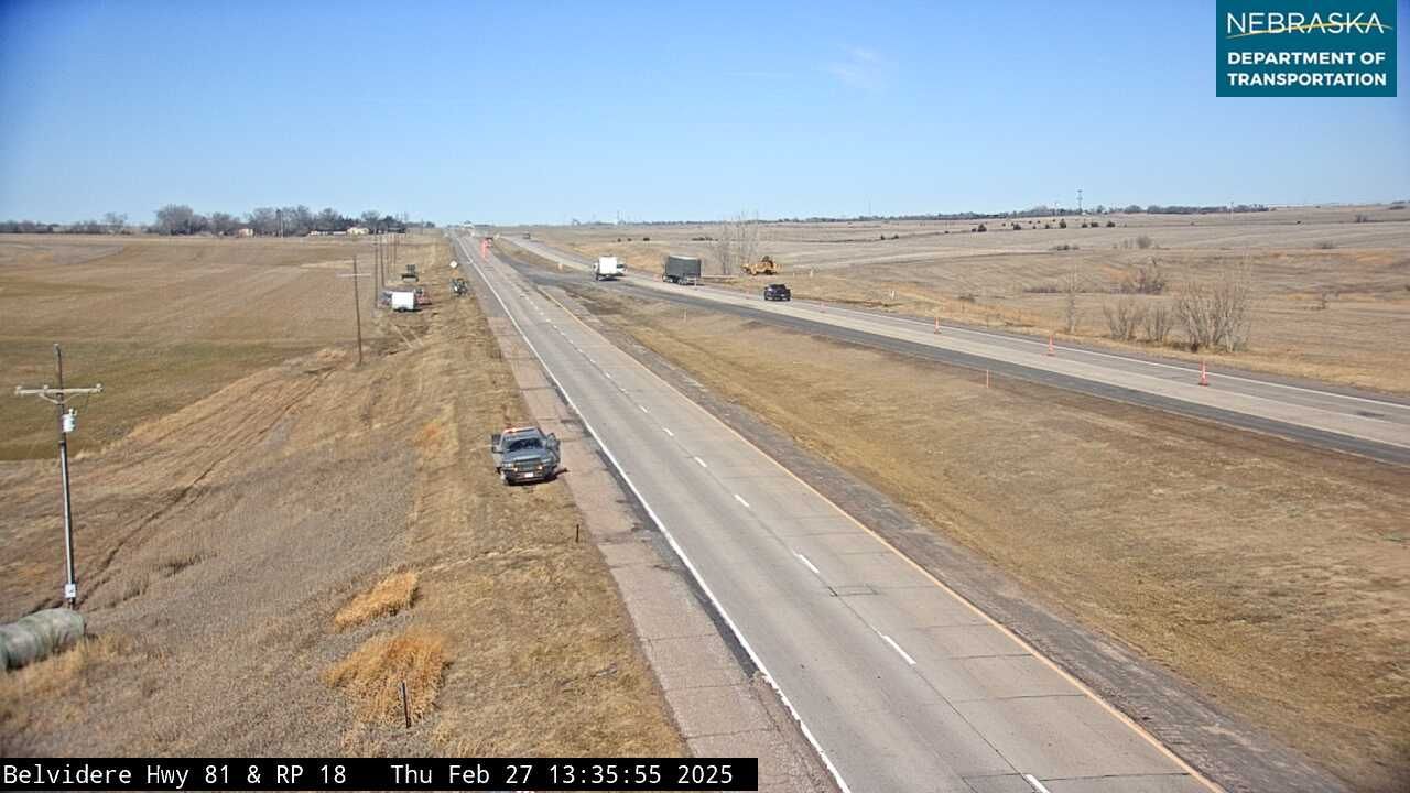 Traffic Cam Belvidere › North: US 81: W of - Hwy 81 North