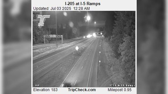 Norwood: I-205 at I-5 Ramps Traffic Cam United States