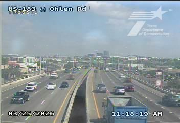 Traffic Cam Wooten › North: US-183 @ Ohlen Rd