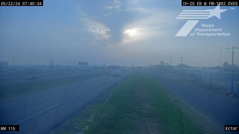 Traffic Cam Walther Road Subdivision › East: IH 20 at Odessa MM 114