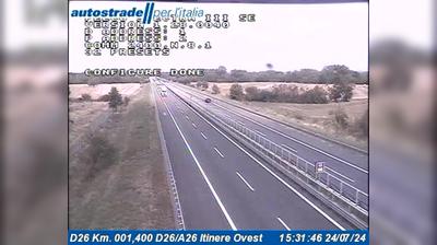 Preview delle webcam di Predosa: D26 Km. 001,400 D26/A26 Itinere Ovest