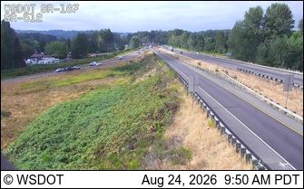 Traffic Cam North Puyallup: SR 167 at MP 6: SR 512 Interchange